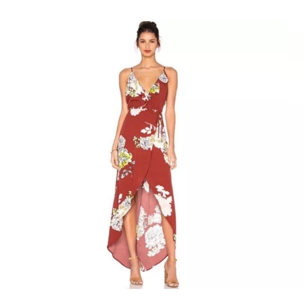 Astr The Label Lucia Faux Wrap Flutter Detail Dre… - image 1